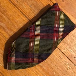 Etro Plaid tie mixed wool/ silk
